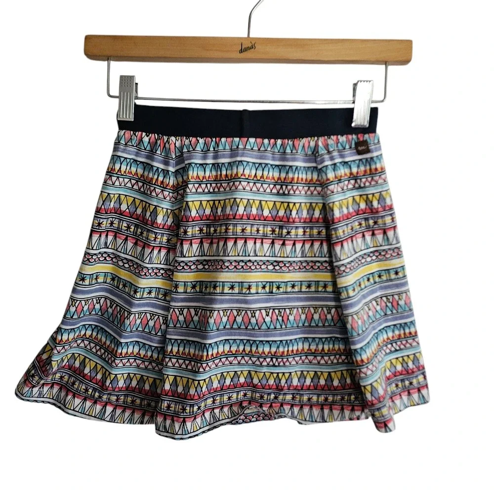 Tea Collection‎ Skirt Colorful Geometric Print Girls Size 10